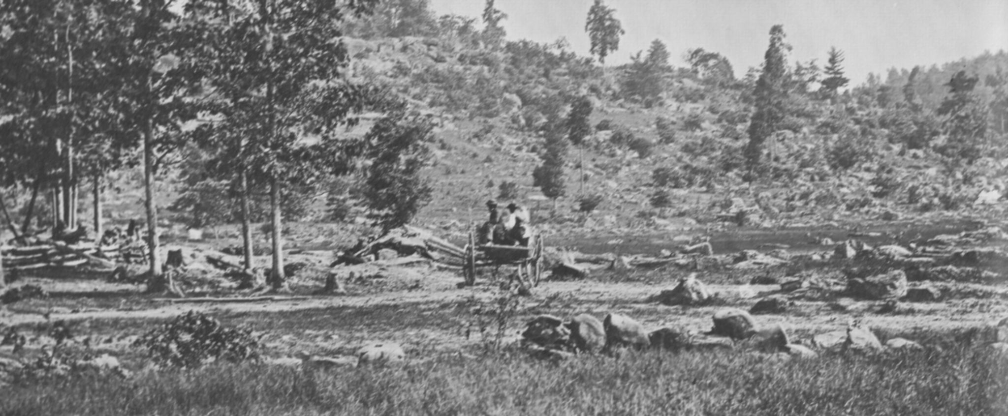 Little Round Top at Gettysburg photographed by Timothy O'Sullivan, 1863