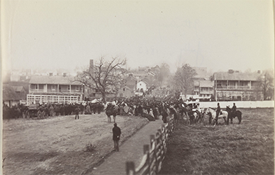 Procession to the dedication of the Soldiers National Cemetery at Gettysburg, November 1863